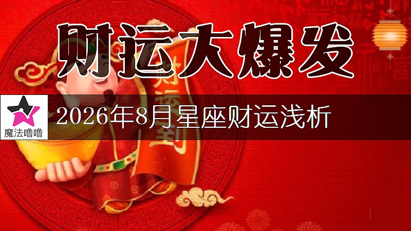 十二星座2026年8月財運解讀