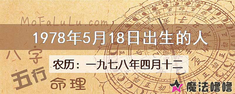 1978年5月18日出生的人