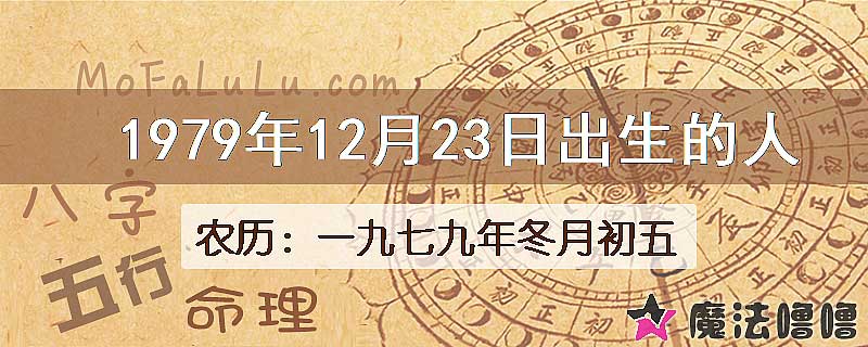 1979年12月23日出生的八字怎么样？