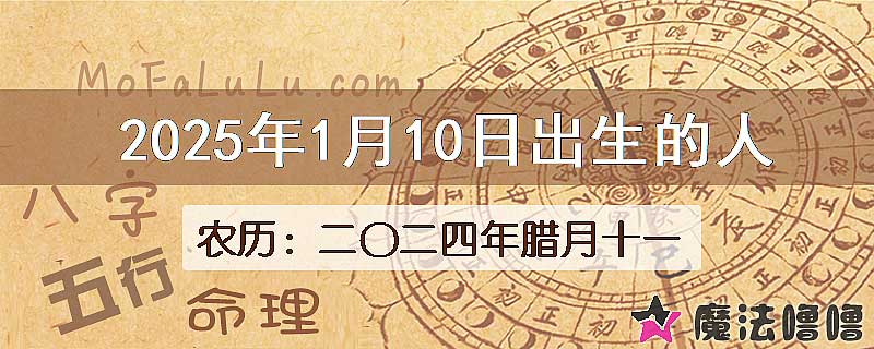 2025年1月10日出生的八字怎么样？