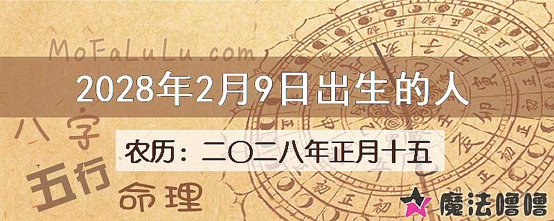 2028年2月9日出生的八字怎么样？