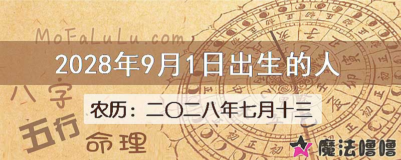 2028年9月1日出生的八字怎么样？