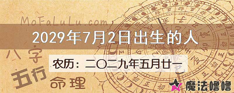 2029年7月2日出生的八字怎么样？