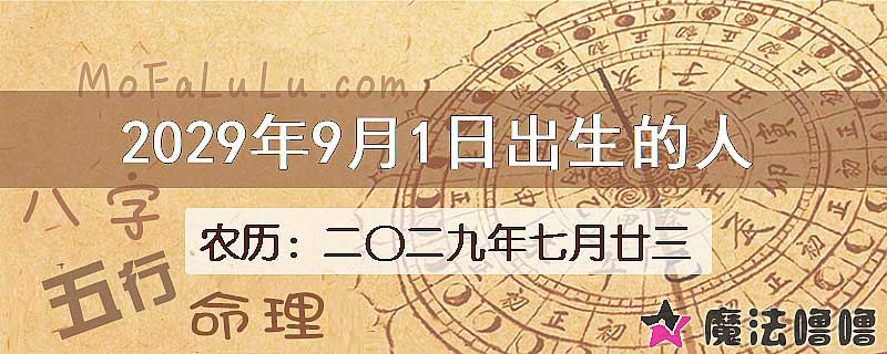 2029年9月1日出生的八字怎么样？