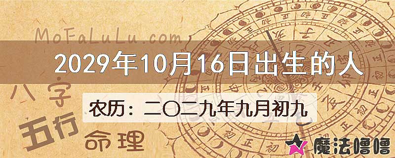 2029年10月16日出生的八字怎么样？