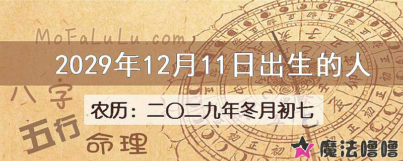 2029年12月11日出生的八字怎么样？
