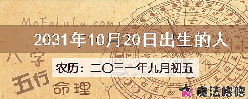 2031年10月20日出生的八字怎么样？