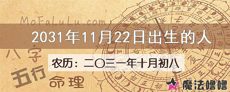 2031年11月22日出生的八字怎么样？