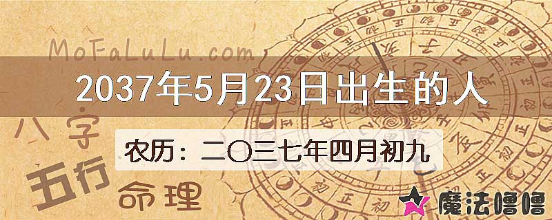 2037年5月23日出生的八字怎么样？