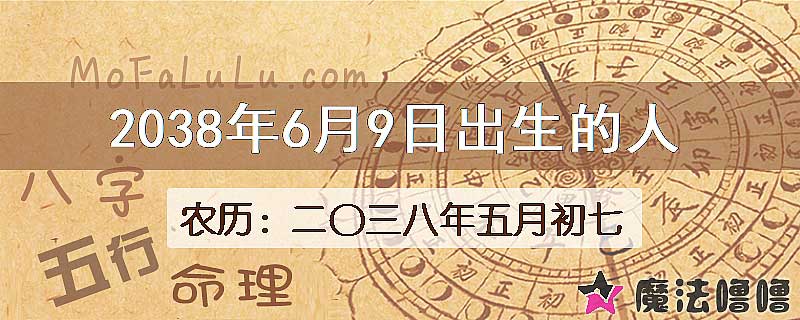 2038年6月9日出生的人