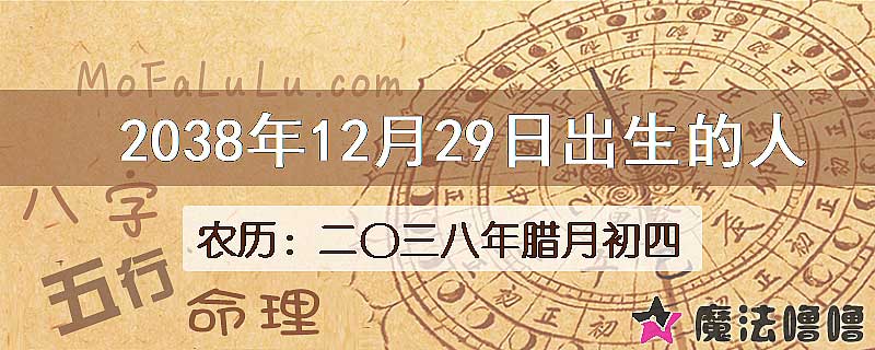 2038年12月29日出生的人