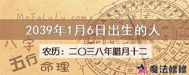 2039年1月6日出生的人
