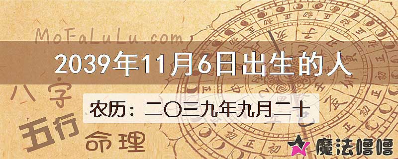 2039年11月6日出生的人