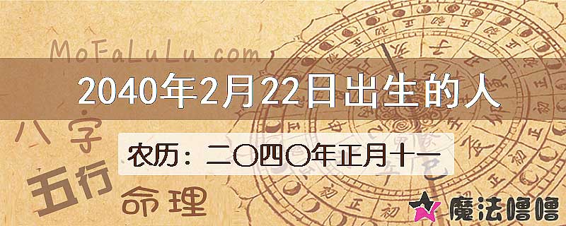 2040年2月22日出生的人
