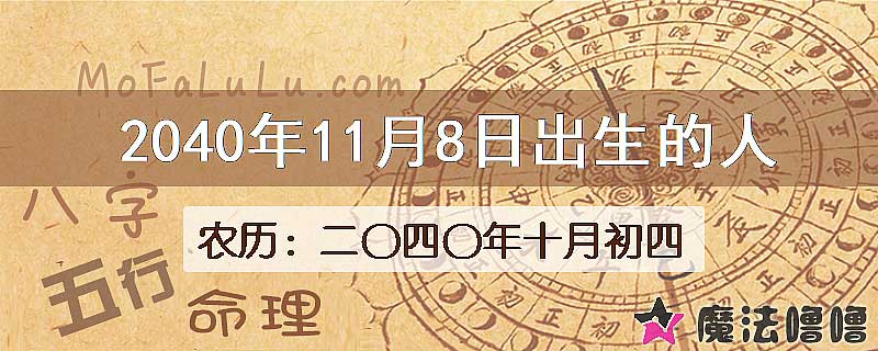 2040年11月8日出生的人