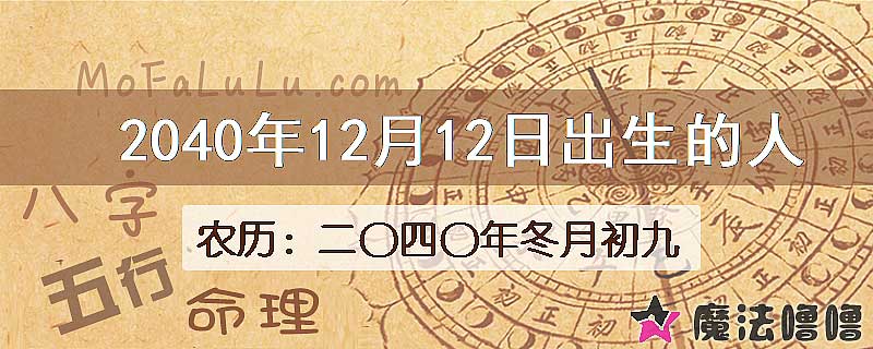 2040年12月12日出生的人