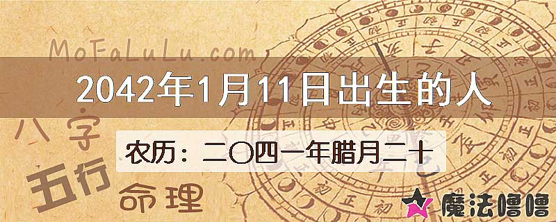 2042年1月11日出生的人