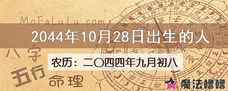 2044年10月28日出生的人