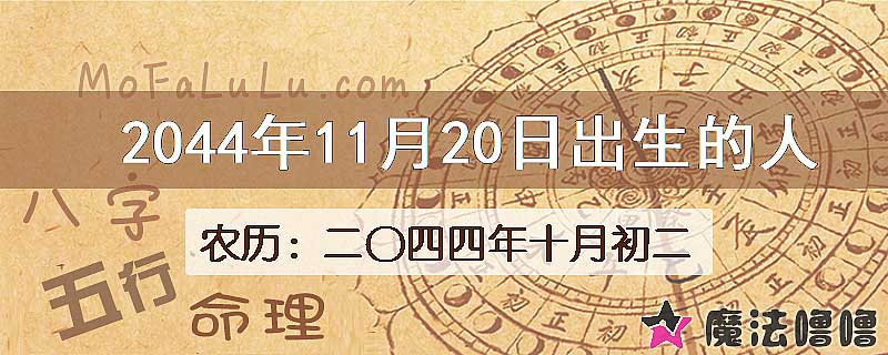 2044年11月20日出生的人