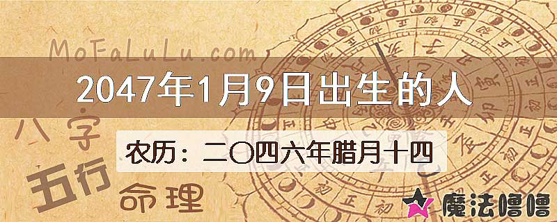2047年1月9日出生的人