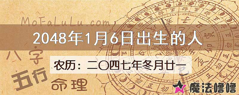 2048年1月6日出生的人