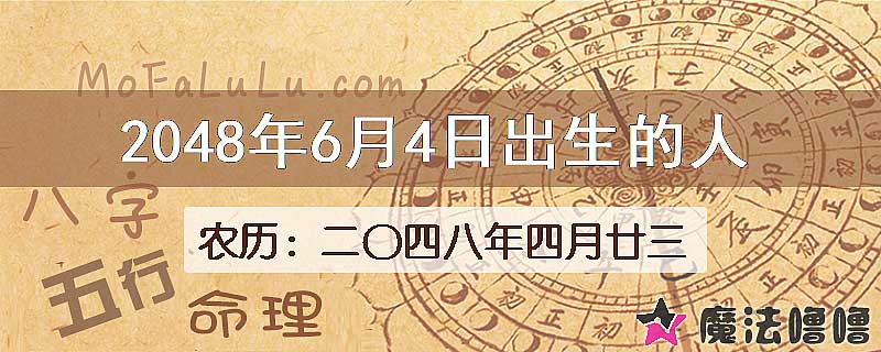 2048年6月4日出生的人