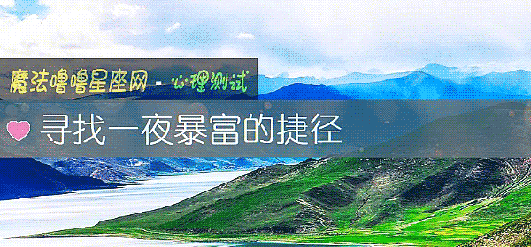 尋找一夜暴富的捷徑