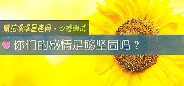 你們的感情足夠堅固嗎？