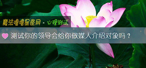 測試你的領導會給你做媒人介紹對象嗎？