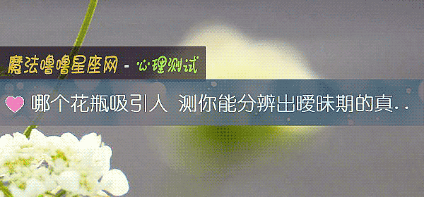 哪個花瓶吸引人 測你能分辨出暧昧期的真心假意嗎？