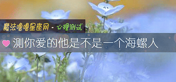 測你愛的他是不是一個海螺人