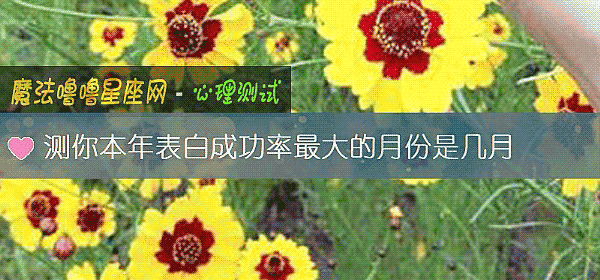 測你本年表白成功率最大的月份是幾月