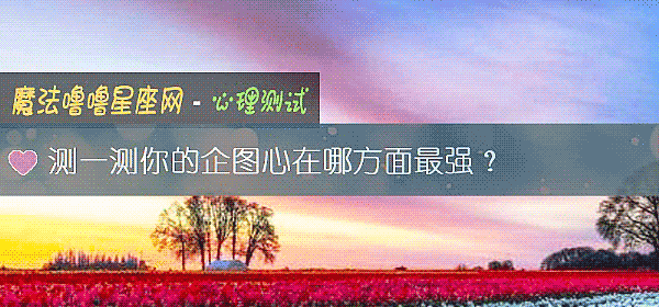 測一測你的企圖心在哪方面最強？
