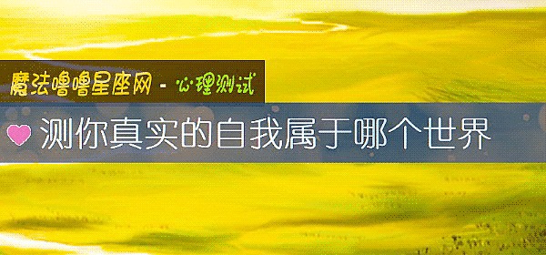 測你真實的自我屬于哪個世界