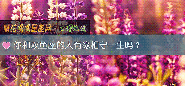 你和雙魚座的人有緣相守一生嗎？