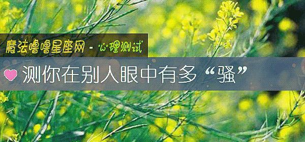 測你在別人眼中有多“騷”