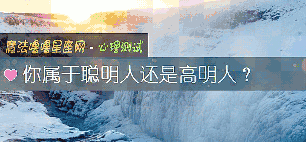 你屬于聰明人還是高明人？