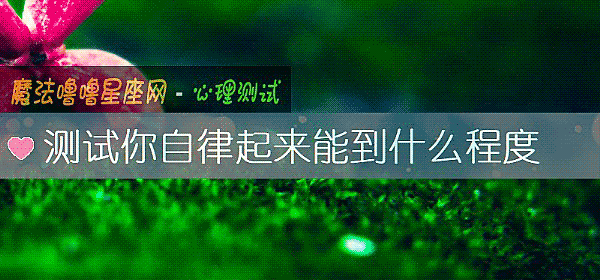 測試你自律起來能到什麼程度