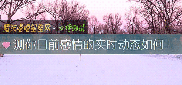 測你目前感情的實時動態如何