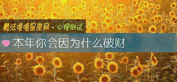 本年你會因爲什麼破財