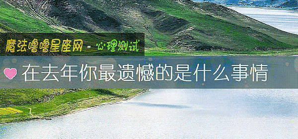 在去年你最遺憾的是什麼事情