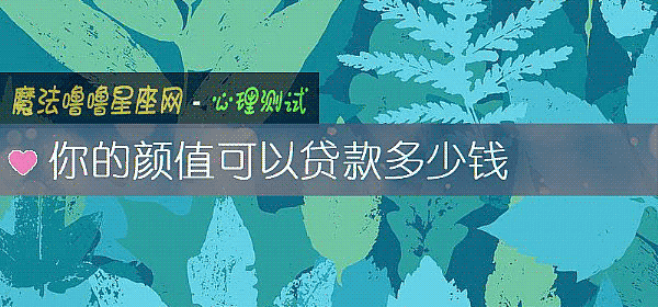 你的顔值可以貸款多少錢