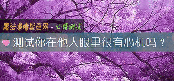 測試你在他人眼裏很有心機嗎？