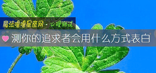 測你的追求者會用什麼方式表白