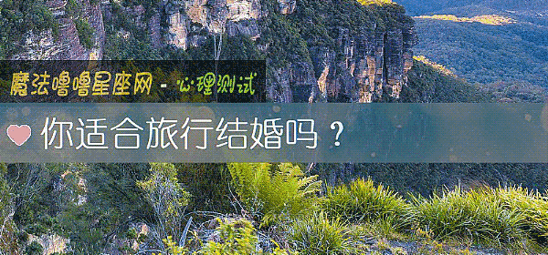 你適合旅行結婚嗎？