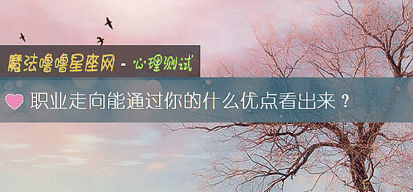 職業走向能通過你的什麼優點看出來？