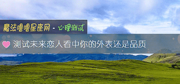 測試未來戀人看中你的外表還是品質