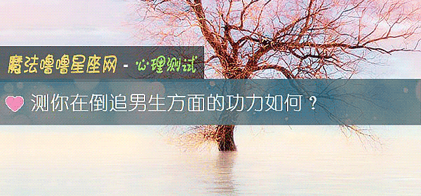 測你在倒追男生方面的功力如何？