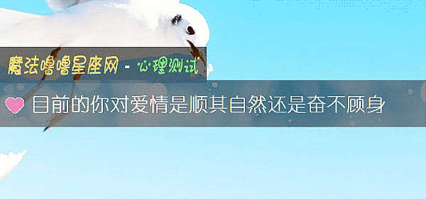 目前的你對愛情是順其自然還是奮不顧身