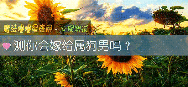 測你會嫁給屬狗男嗎？